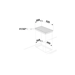 Table domino vitrocéramique 30cm 3000w noir - GTH32T