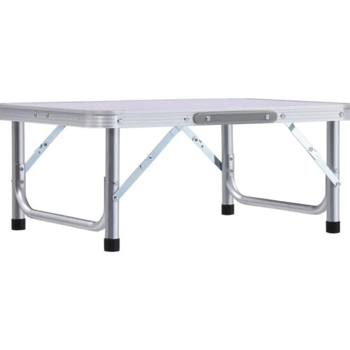 Table pliable de camping Blanc Aluminium 60x45 cm