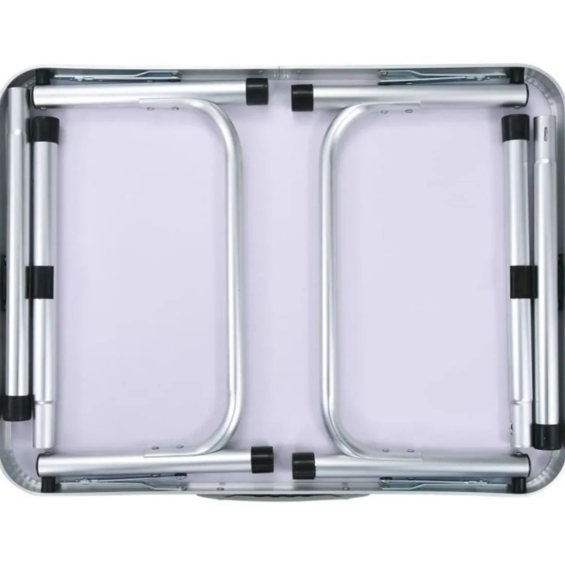 Table pliable de camping Blanc Aluminium 60x45 cm