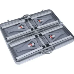 Table pliable de camping avec 4 sièges Acier Aluminium