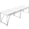 Table pliante de camping en aluminium avec hauteur ajustable