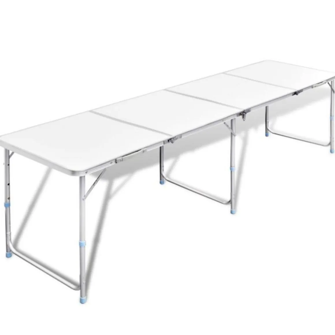 Table pliante de camping en aluminium avec hauteur ajustable