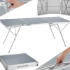 Table pliante Jumbo en aluminium avec poignée de transport 180x70x70,5cm