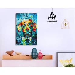 Tableau à Peindre Soi-Même Chien Portrait 40x60cm