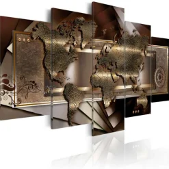 Tableau Imprimé Chestnut Map