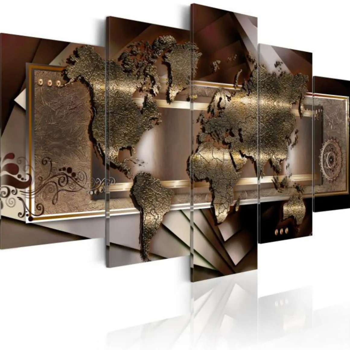 Tableau Imprimé Chestnut Map