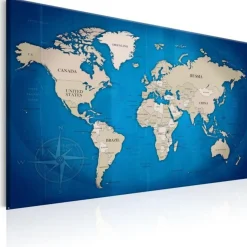 Tableau Imprimé Dark Blue Trail