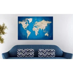 Tableau Imprimé Dark Blue Trail