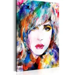 Tableau Imprimé Fille Irisée