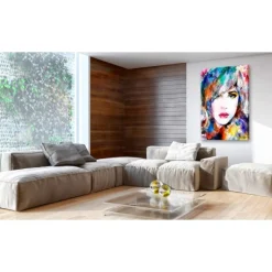 Tableau Imprimé Fille Irisée