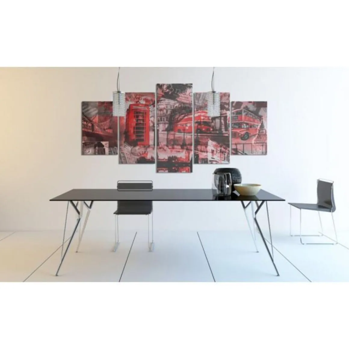 Tableau Imprimé 5 Panneaux Collage