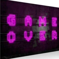 Tableau Imprimé Pink Neon Wide