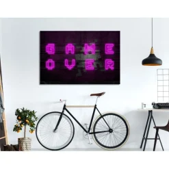 Tableau Imprimé Pink Neon Wide