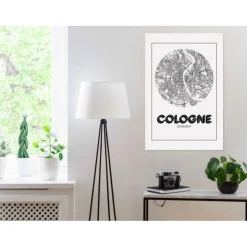 Tableau Imprimé Retro Cologne
