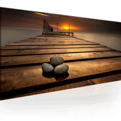 Tableau Imprimé Stones on the Pier
