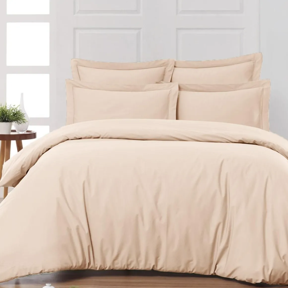 Taie de traversin en percale de coton SOFT PERCALE - 45x185 cm