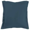 Taie d'Oreiller Lina 63x63cm Bleu Nuit
