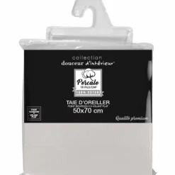 Taie d'Oreiller Percaline 50x70cm Lin