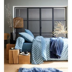 Taie d'oreiller en coton imprimé 57 fils SAPHIRE