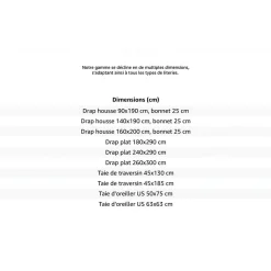 Taie d'oreiller uni ZZZ en polycoton