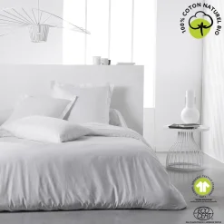 Taie d'oreiller unie en Coton 57 fils ORGANIC
