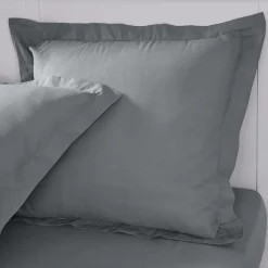 Taie d'oreiller unie en Coton 57 fils ORGANIC
