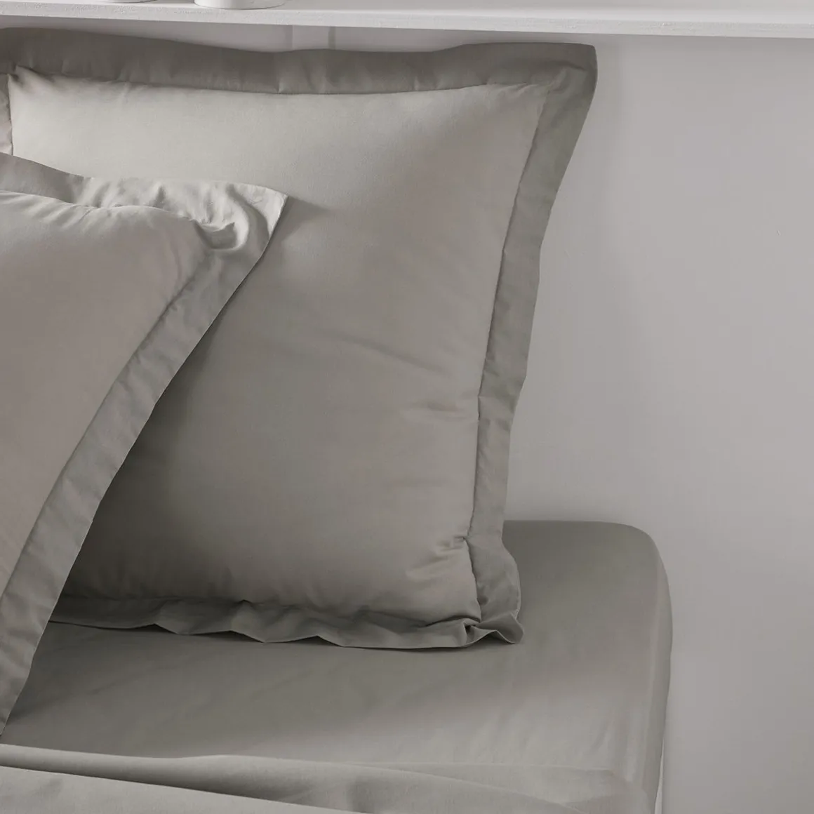 Taie d'oreiller unie en Coton 57 fils ORGANIC