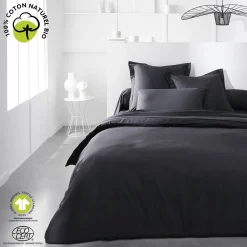 Taie d'oreiller unie en Coton 57 fils ORGANIC