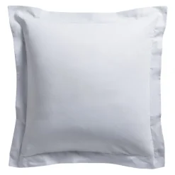 Taie d'oreiller volant unie percale pur coton 78 fils