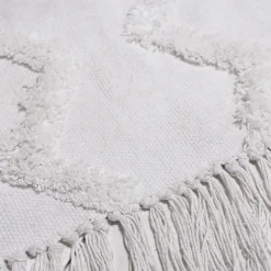 Tapis déco tufté en coton esprit bohème