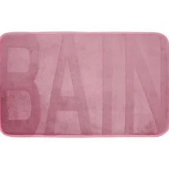 Tapis de Bain Microfibre Relief 45x75cm Rose