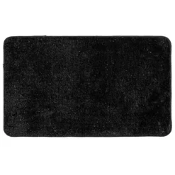 Tapis de Bain Microfibre Métallisé 45x75cm Noir