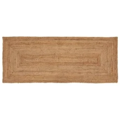 Tapis de Couloir Jute 80x200cm Beige