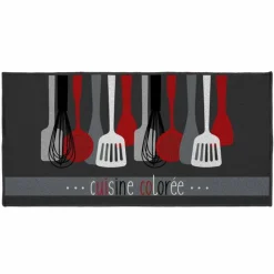 Tapis de Cuisine Cuisinette 50x120cm Gris