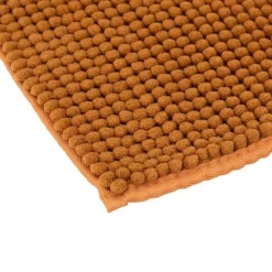 Tapis de Salle de Bain Chenille 50x80cm Marron Tabac