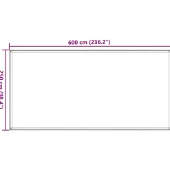 Tapis de tente 250x600 cm Noir