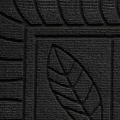 Tapis d'Entrée Feuilles 45x75cm Noir
