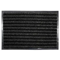 Tapis d'Entrée Grattoir Vallero 45x75cm Noir & Gris