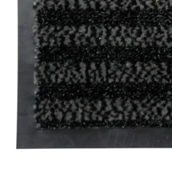 Tapis d'Entrée Grattoir Vallero 45x75cm Noir & Gris