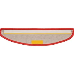 Tapis d'escalier 10 pcs 56x17x3 cm Rouge