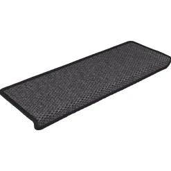 Tapis d'escalier autocollants 15 pcs 65x21x4 cm Anthracite