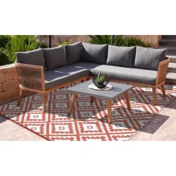 Tapis extérieur - 160x240cm - Terracotta - VAHINE
