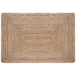 Tapis rectangulaire en jute HISTOIRE NAT 60x90 cm