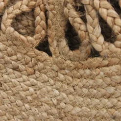 Tapis rond jute ajouré 90 cm