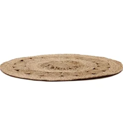 Tapis rond jute ajouré 90 cm