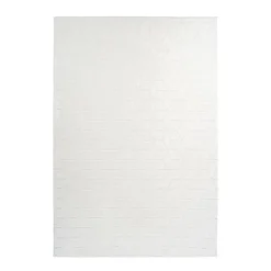 Tapis Shaggy Effet 3D Vivica Blanc
