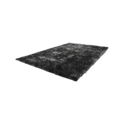 Tapis Shaggy Fait Main Diamond Anthracite