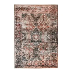 Tapis Tissé Vintage à Poils Plats Saphira Beige