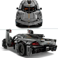 Technic 42173 - Hypercar Koenigsegg Jesko Absolut Grise - Set de Construction - Véhicule pour Enfants - Maquette à Construire