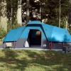 Tente à dôme 11 personnes bleu imperméable